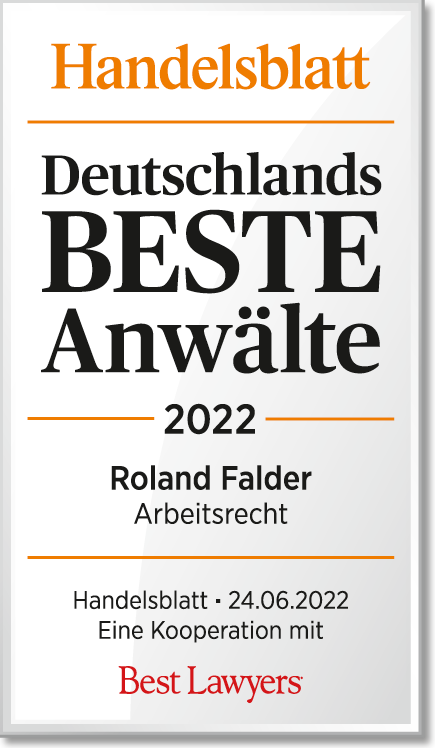 Trust Badge Best Lawyers 2022 employment law - Roland Falder